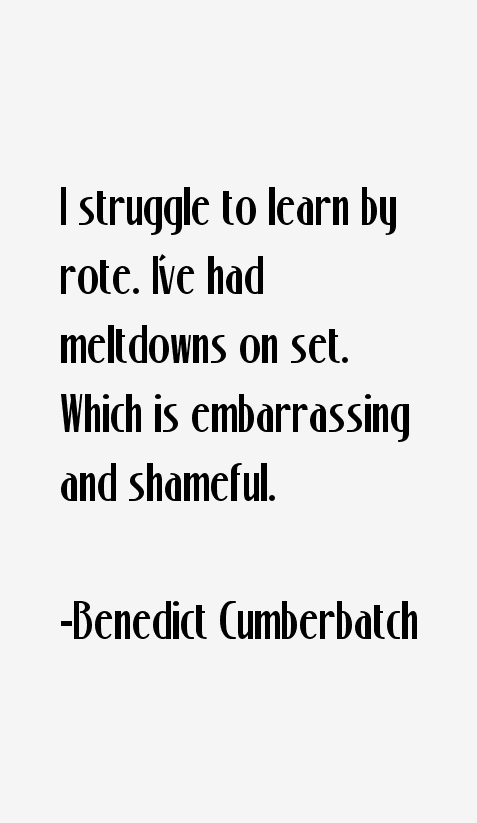 Benedict Cumberbatch Quotes