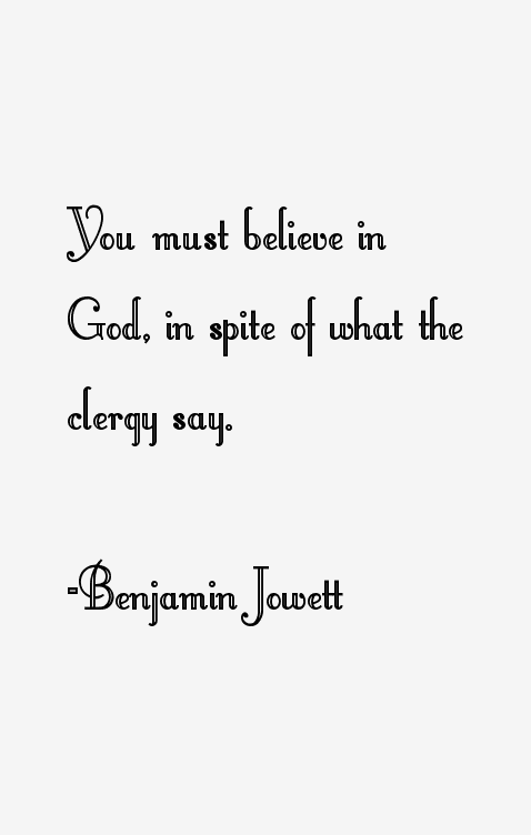 Benjamin Jowett Quotes