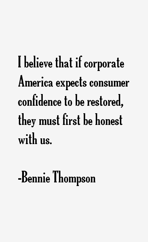 Bennie Thompson Quotes