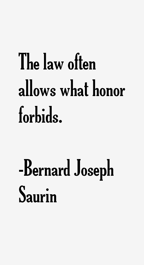 Bernard Joseph Saurin Quotes