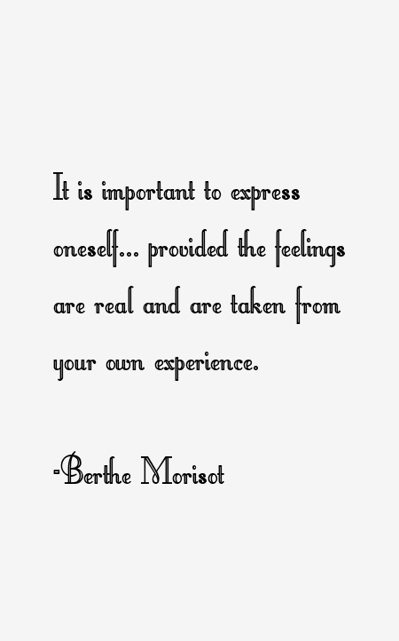 Berthe Morisot Quotes