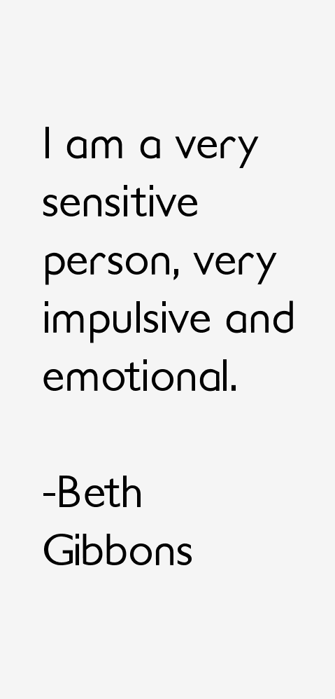 Beth Gibbons Quotes