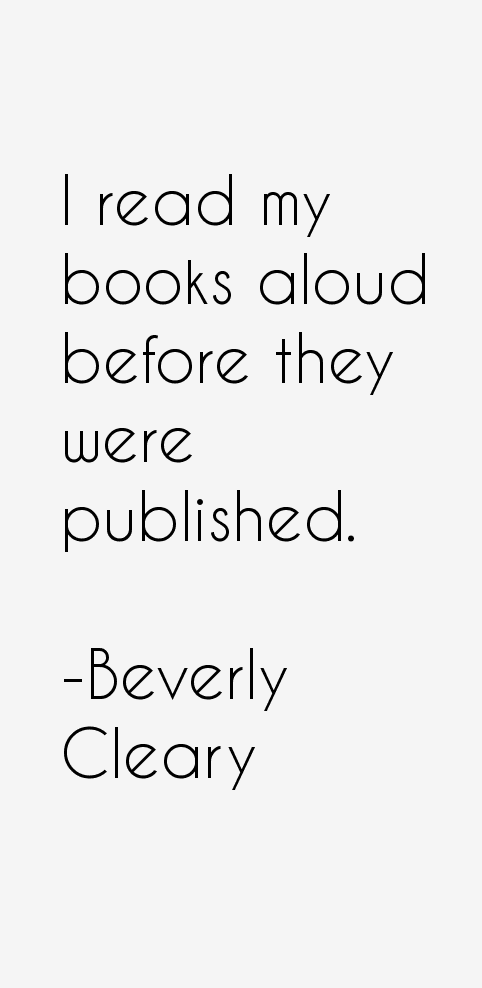 Beverly Cleary Quotes & Sayings
