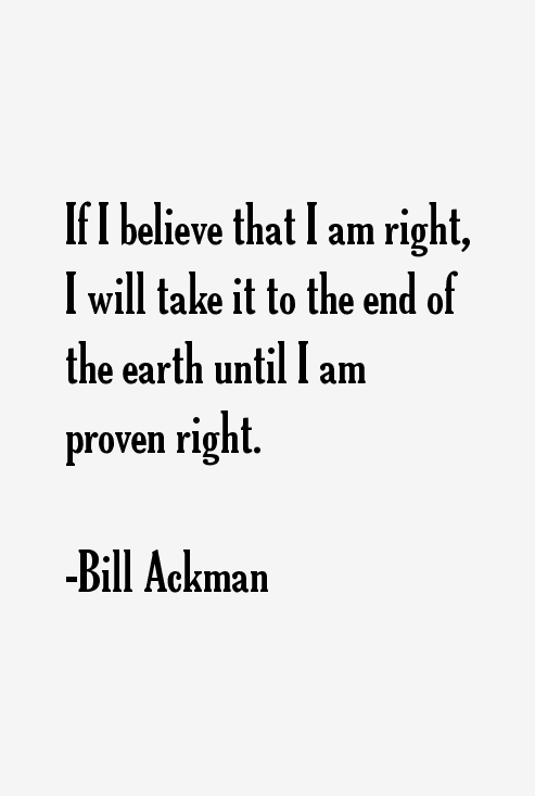 Bill Ackman Quotes