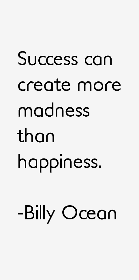 Billy Ocean Quotes