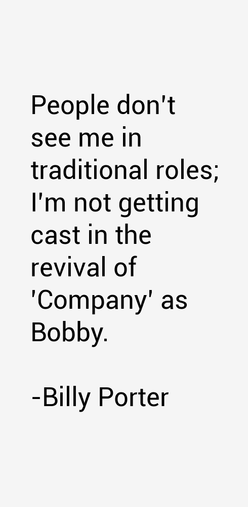 Billy Porter Quotes