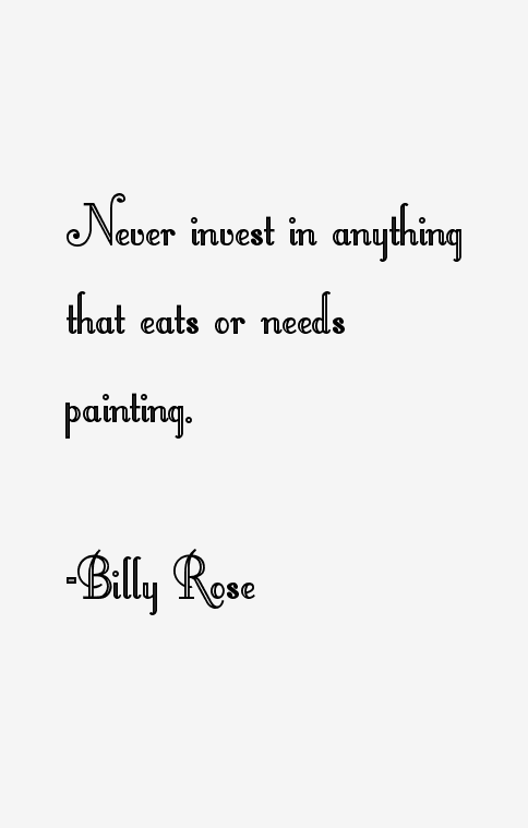 Billy Rose Quotes