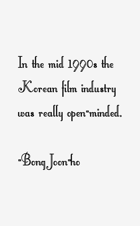 Bong Joon-ho Quotes