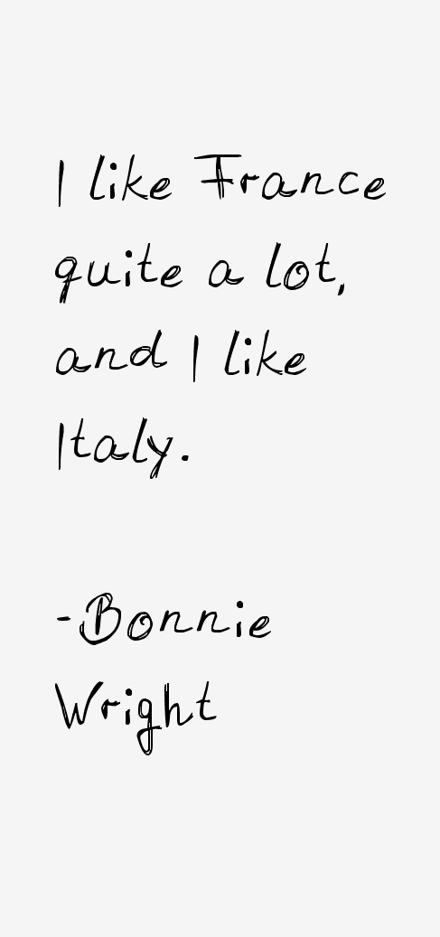Bonnie Wright Quotes