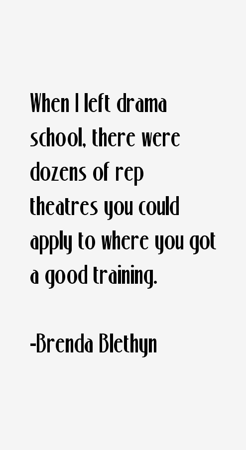 Brenda Blethyn Quotes