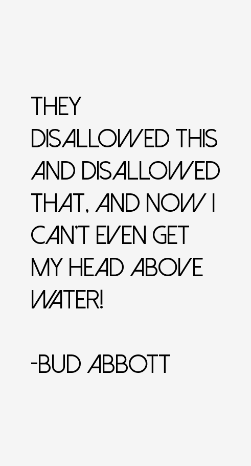 Bud Abbott Quotes