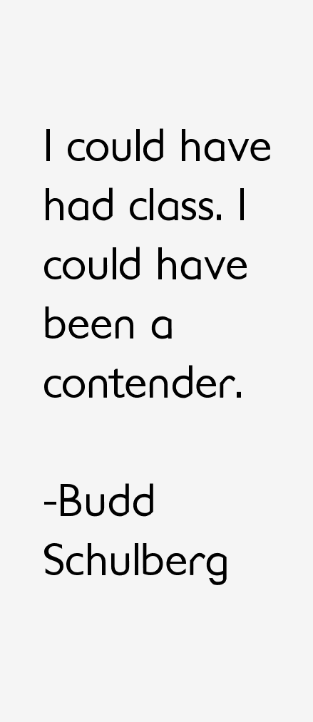 Budd Schulberg Quotes