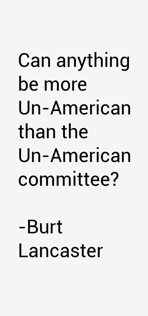 Burt Lancaster Quotes