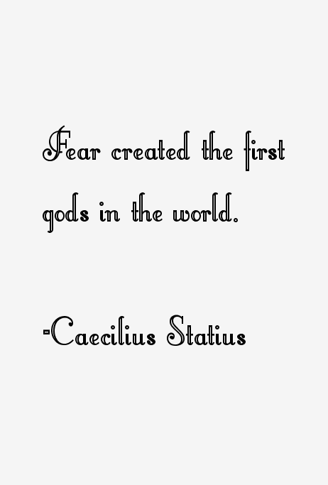 Caecilius Statius Quotes