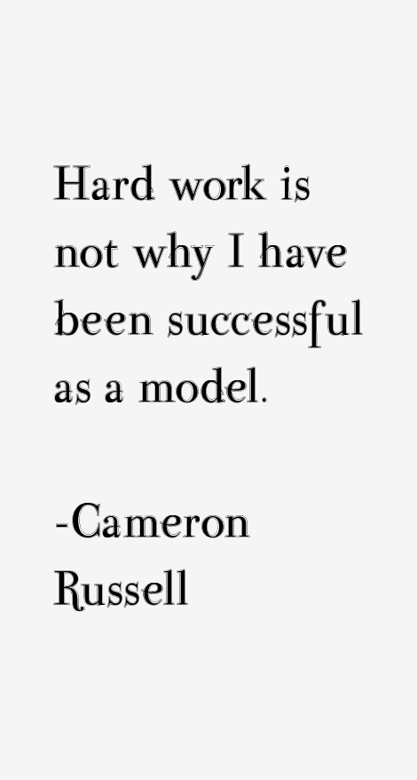 Cameron Russell Quotes