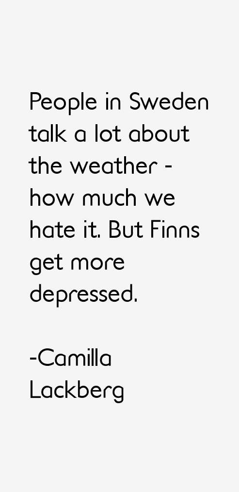 Camilla Lackberg Quotes