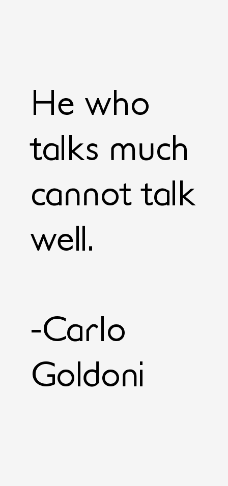 Carlo Goldoni Quotes
