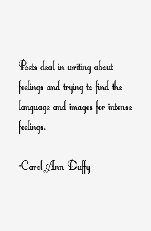 Carol Ann Duffy Quotes
