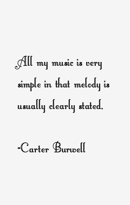 Carter Burwell Quotes