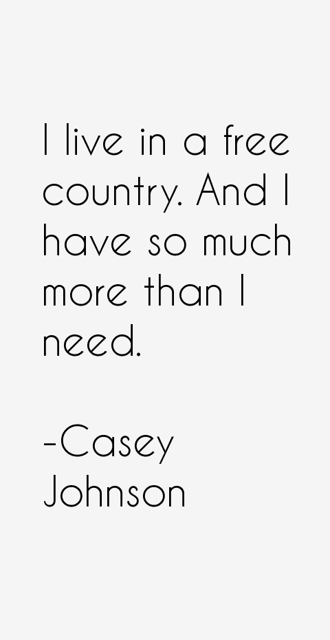 Casey Johnson Quotes