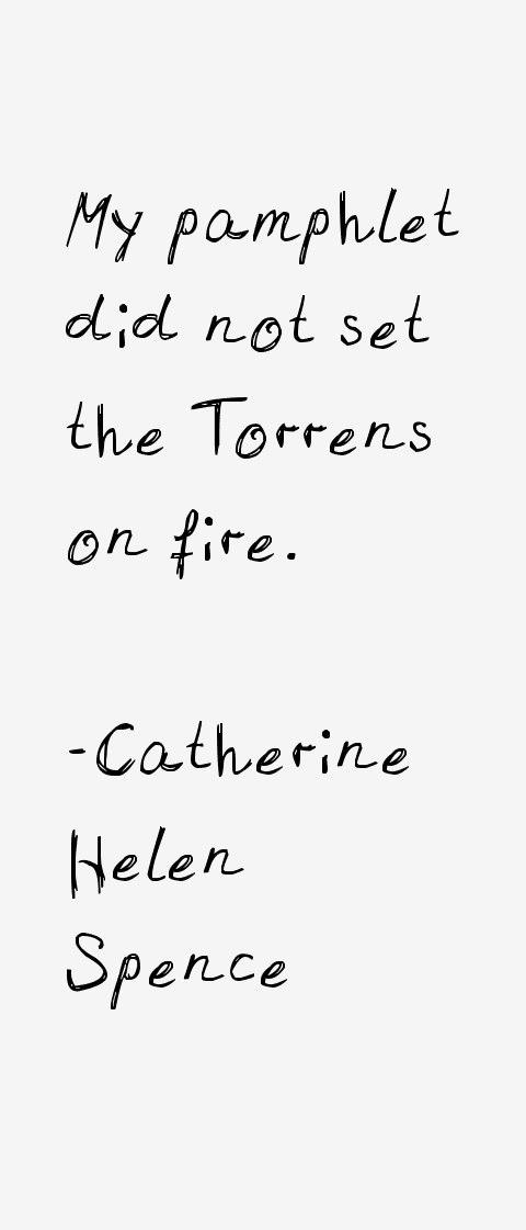 Catherine Helen Spence Quotes