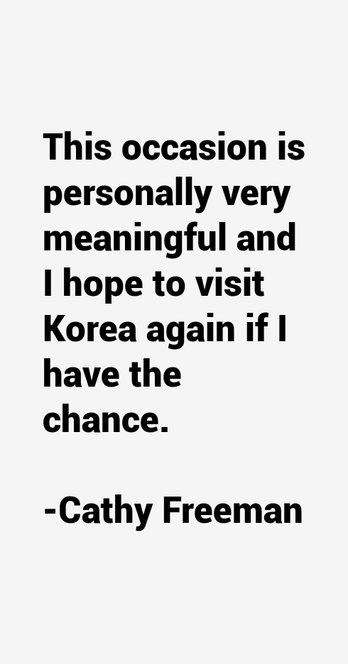 Cathy Freeman Quotes