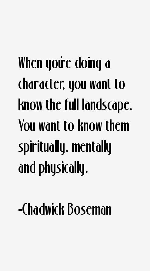 Chadwick Boseman Quotes