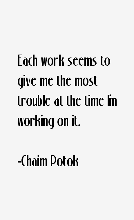 Chaim Potok Quotes