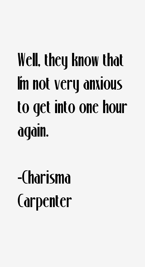 Charisma Carpenter Quotes