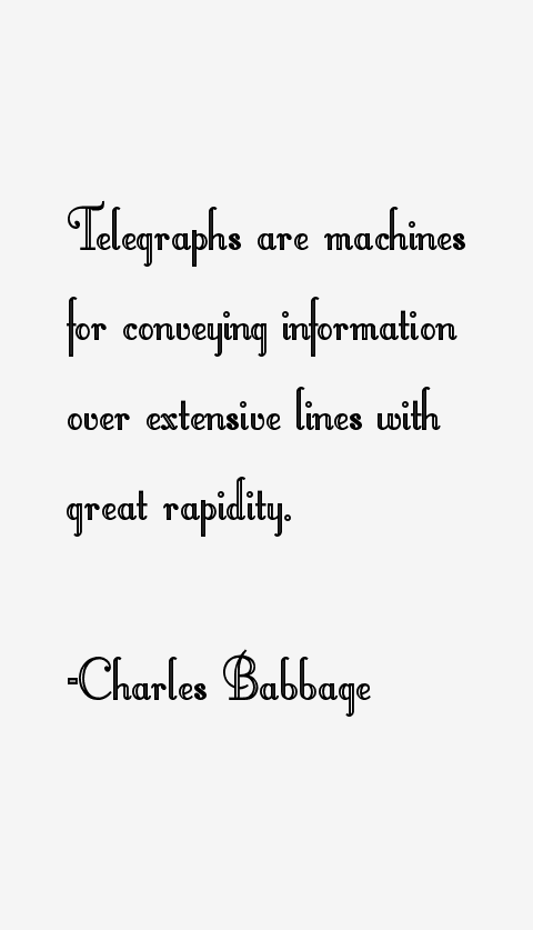 Charles Babbage Quotes