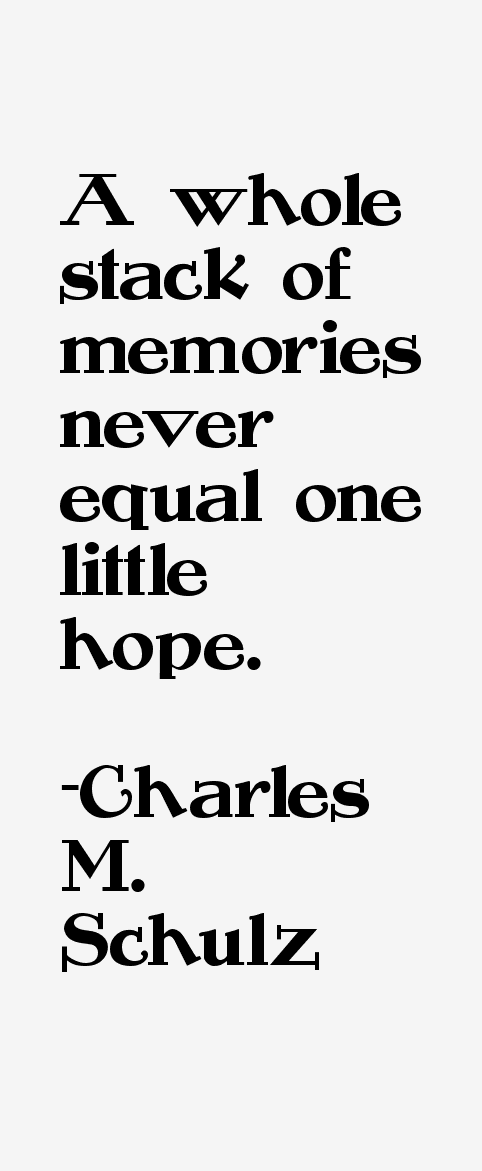 Charles M. Schulz Quotes