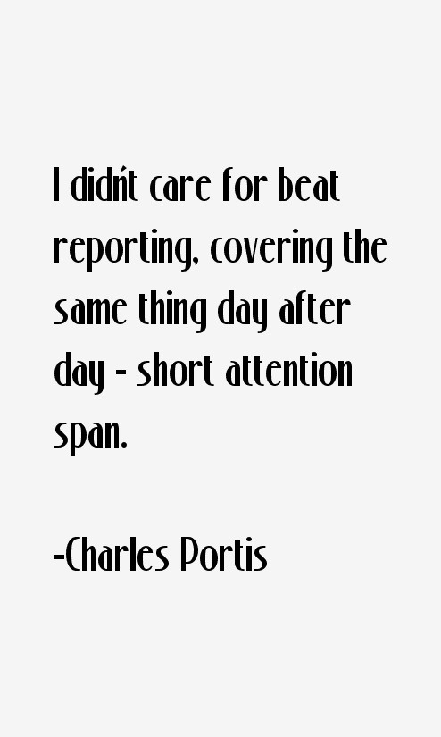 Charles Portis Quotes