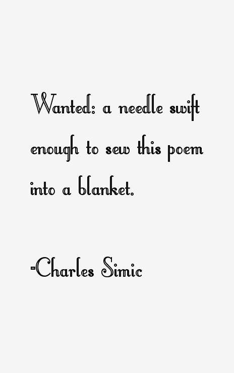 Charles Simic Quotes