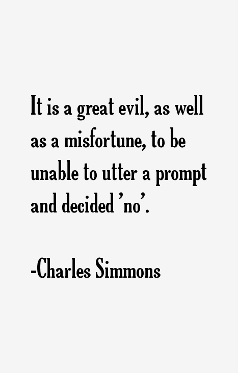 Charles Simmons Quotes