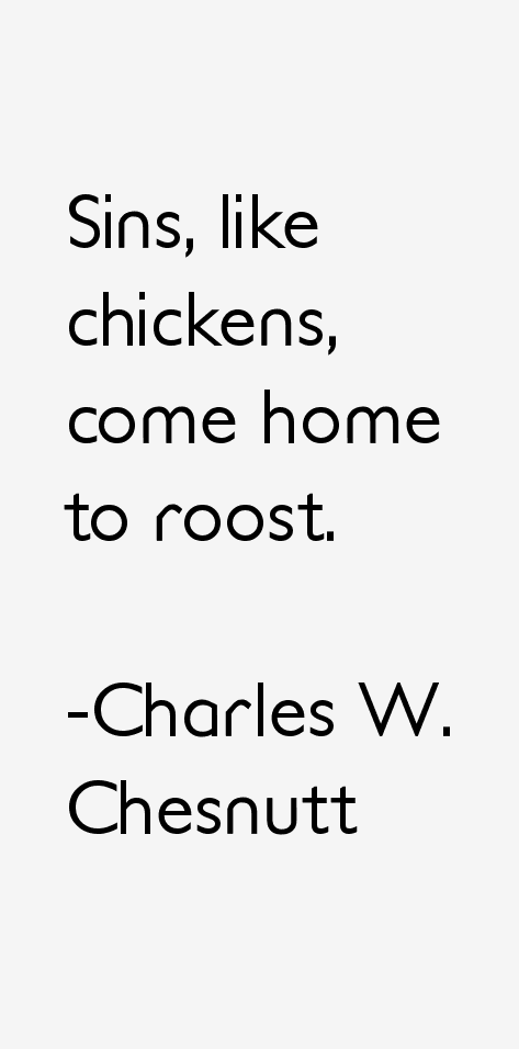 Charles W. Chesnutt Quotes