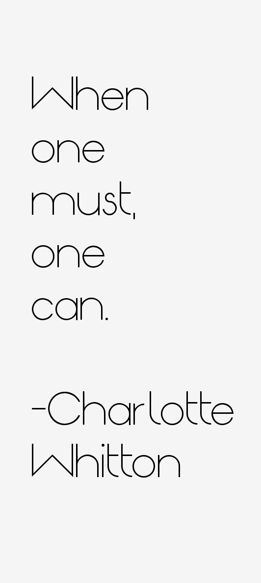 Charlotte Whitton Quotes