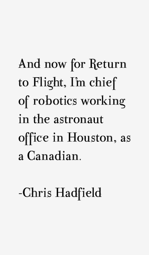 Chris Hadfield Quotes