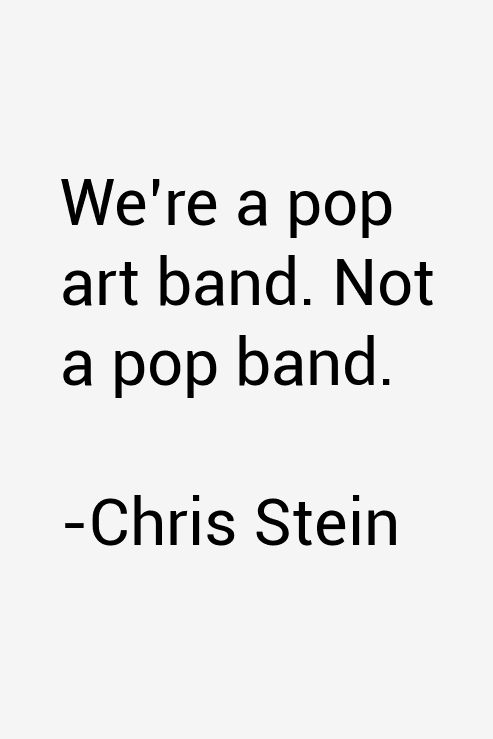 Chris Stein Quotes