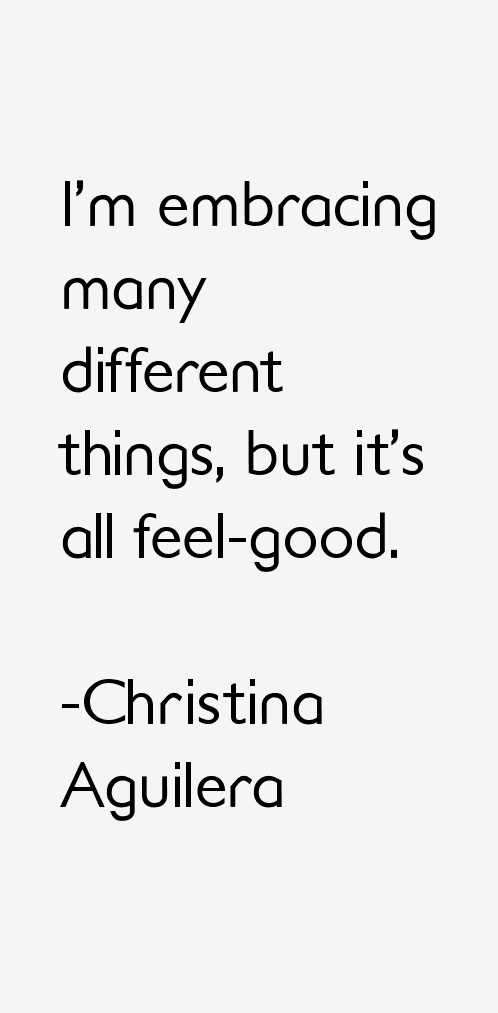 Christina Aguilera Quotes