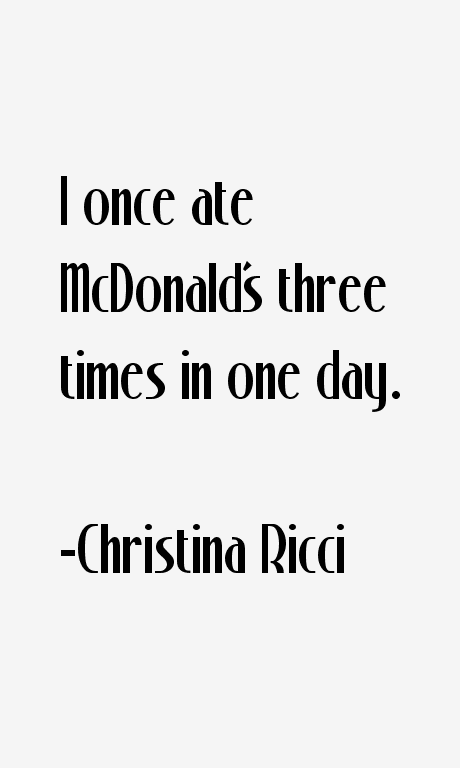 Christina Ricci Quotes