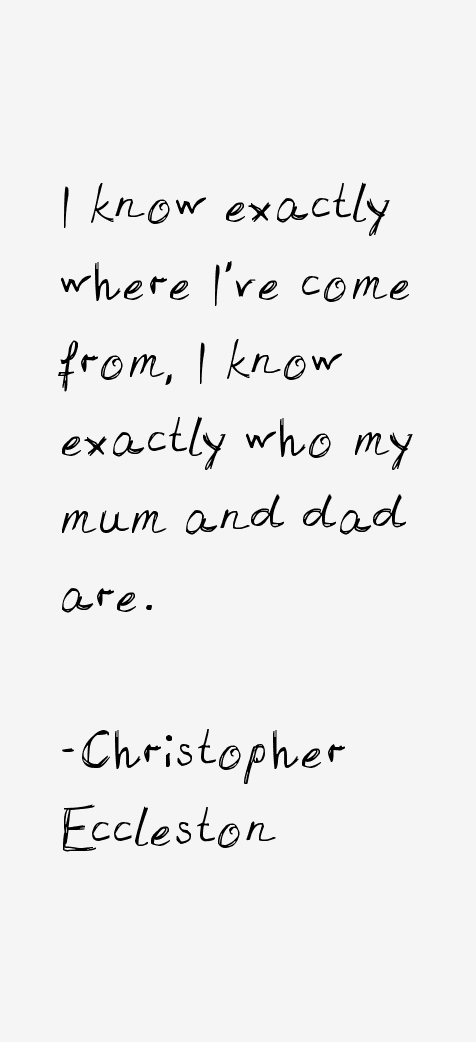 Christopher Eccleston Quotes