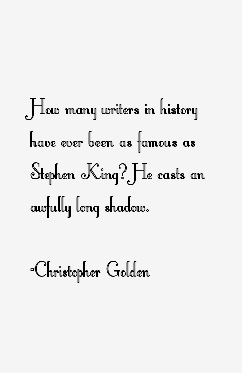 Christopher Golden Quotes