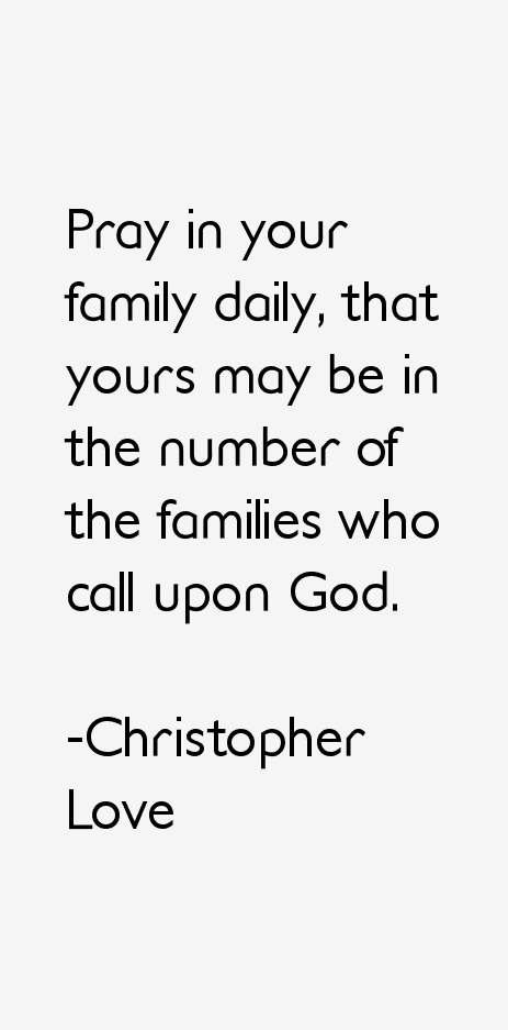 Christopher Love Quotes