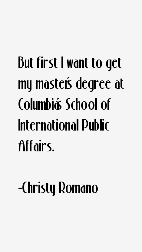 Christy Romano Quotes