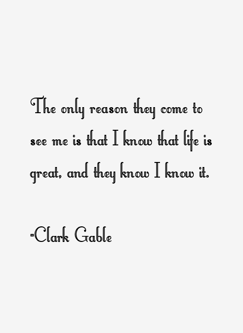 Clark Gable Quotes