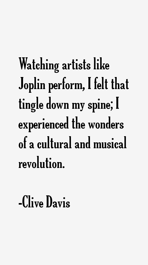 Clive Davis Quotes