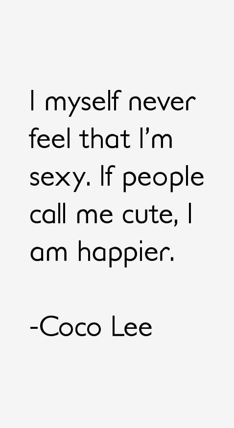 Coco Lee Quotes