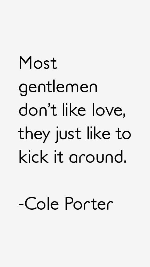 Cole Porter Quotes