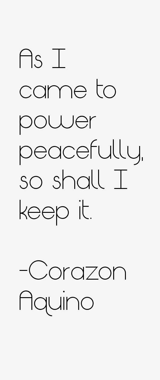 Corazon Aquino Quotes