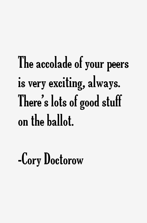Cory Doctorow Quotes